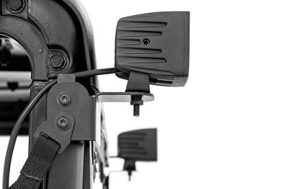 Polaris Rear Facing 2-Inch Flood Black Series LED Kit 19-21 Polaris Ranger Rough Country-3