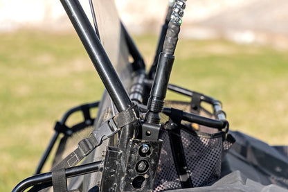 Polaris LED Whip Light Bed Mount Kit 12-20 Polaris RZR 170 EFI Rough Country-4