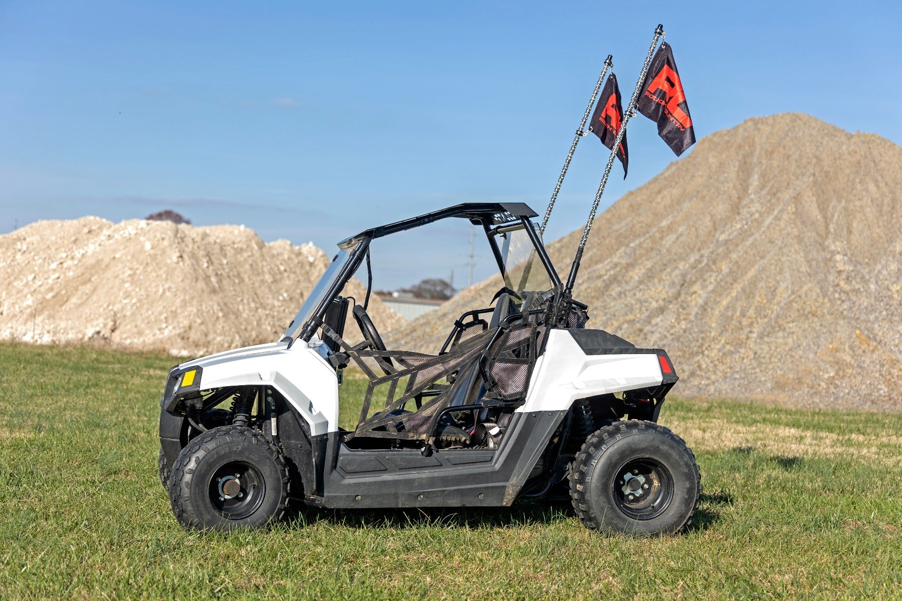 LED Whip Light Kit Bed Mount Polaris Ranger RZR 170/RZR 170 Rough Country-2