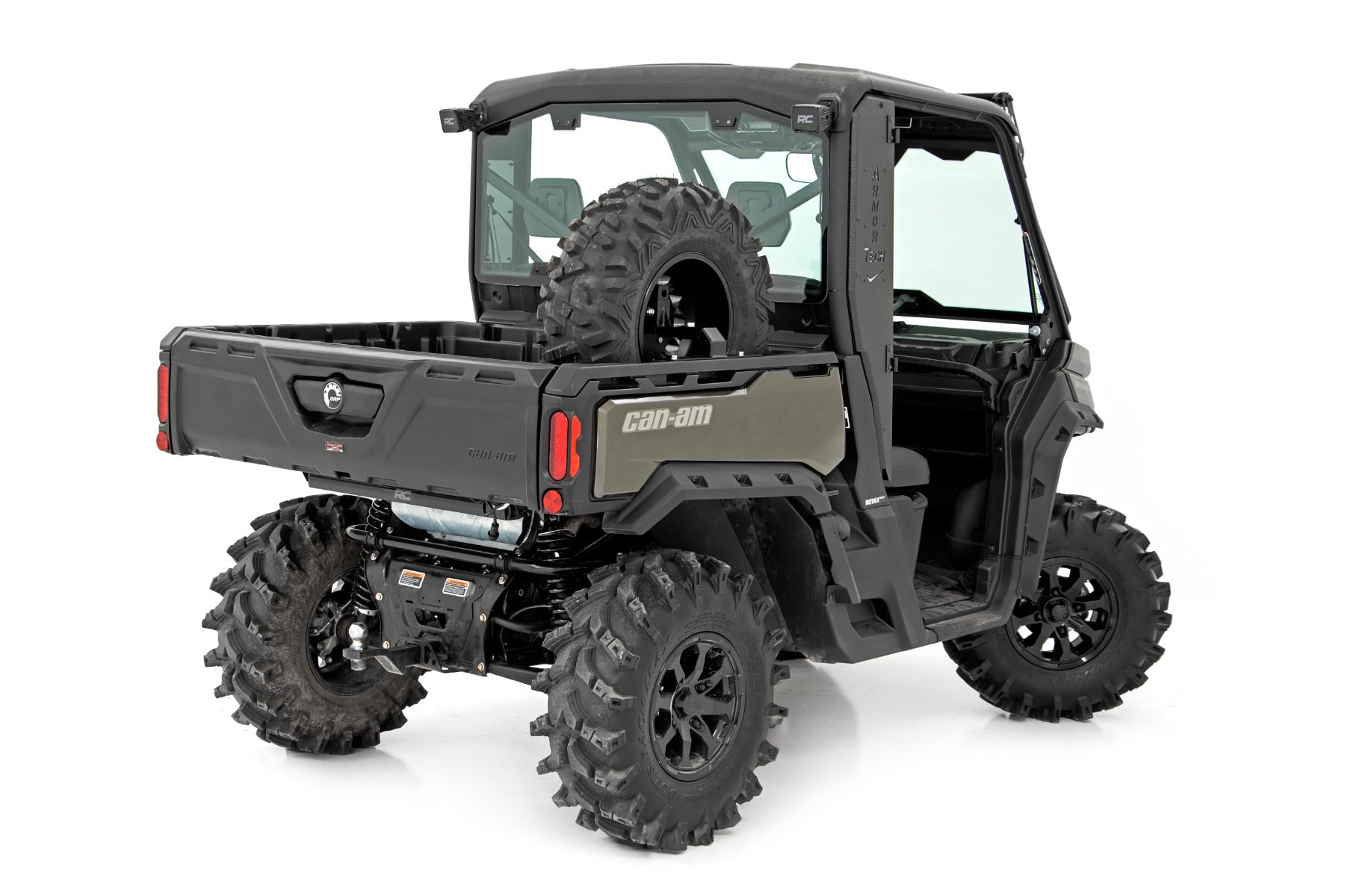 Rough Country Spare Tire Carrier Bed Side Mount 16-22 Polaris Ranger 1000XP/13-21 Ranger 900XP Rough Country