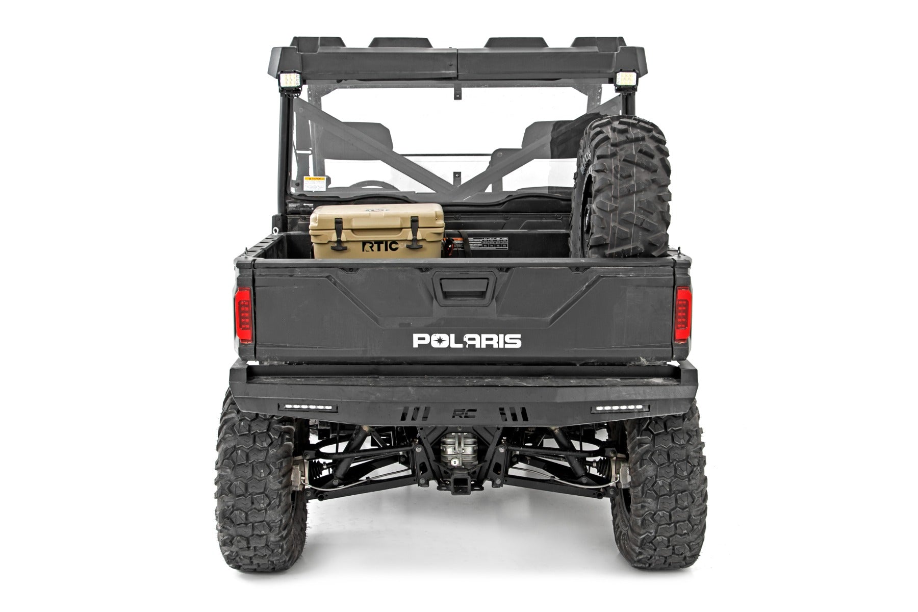 Rough Country Spare Tire Carrier Bed Side Mount 16-22 Polaris Ranger 1000XP/13-21 Ranger 900XP Rough Country