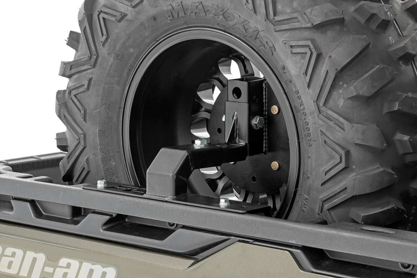 Spare Tire Carrier Bed Side Mount Multiple Makes & Models (Can-Am/Polaris) Rough Country-1