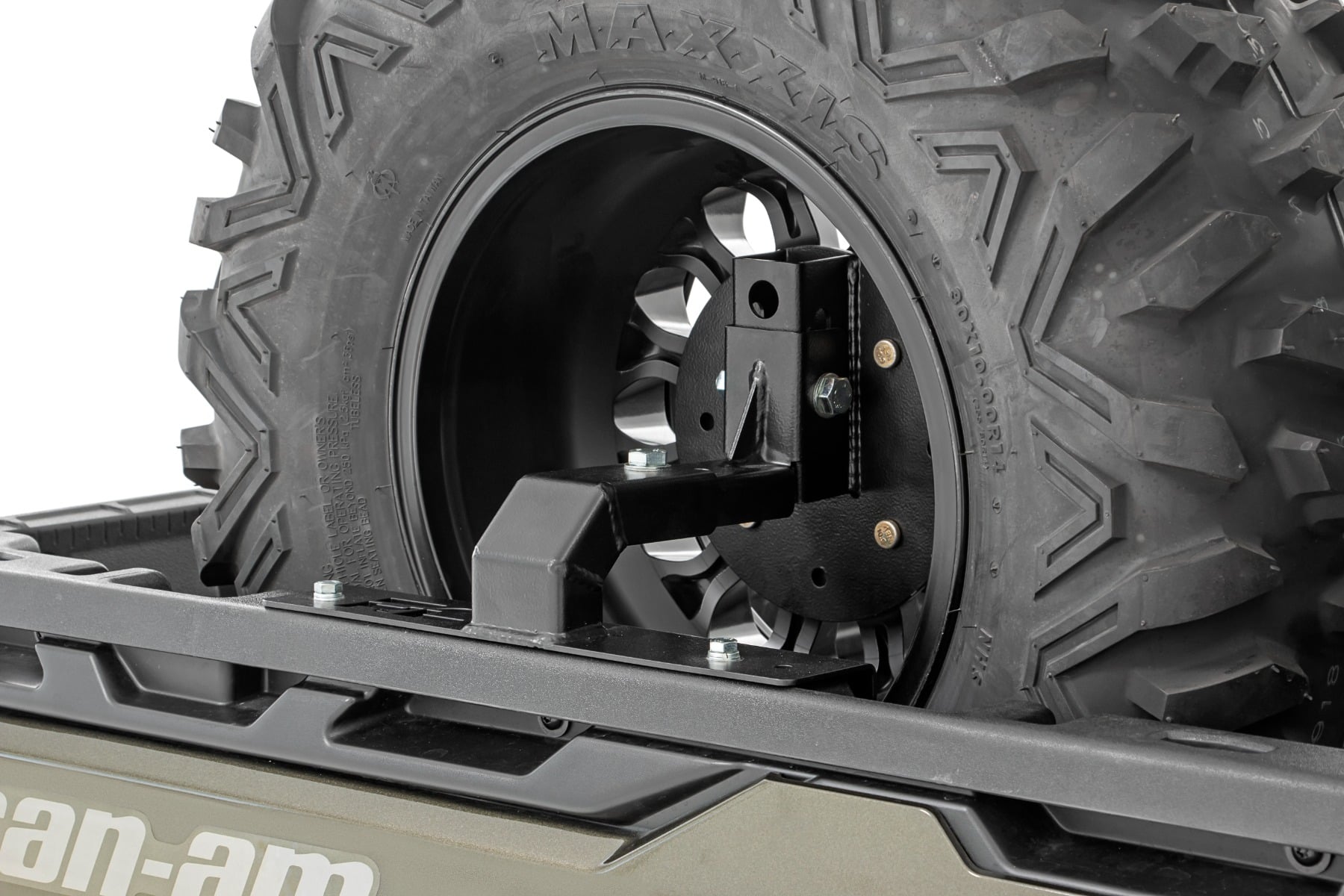 Spare Tire Carrier Bed Side Mount Multiple Makes & Models (Can-Am/Polaris) Rough Country-1