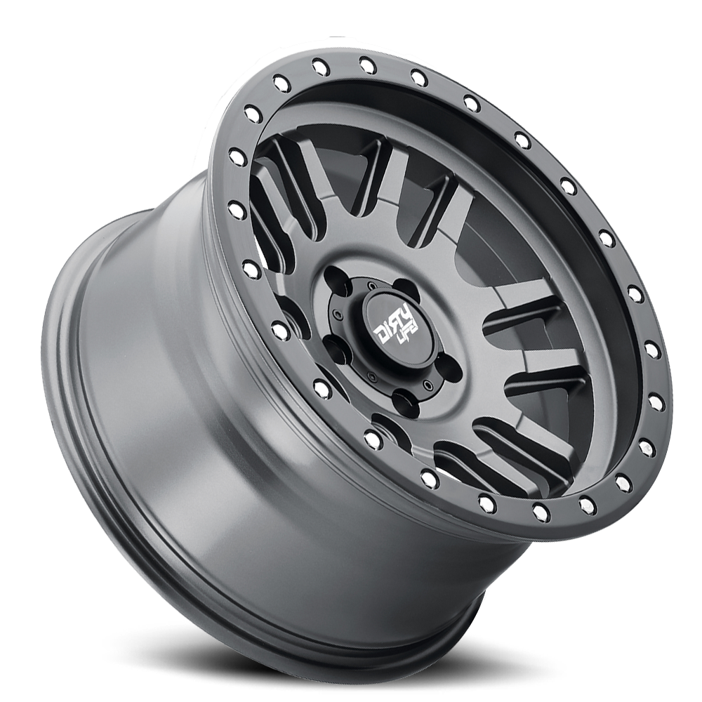 Canyon Pro 9309 Satin Graphite 17X9 Dirty Life Race Wheels-11