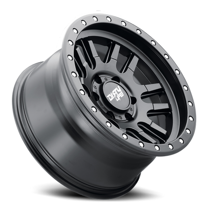 Canyon Pro 9309 Satin Black 17X9 Dirty Life Race Wheels-5