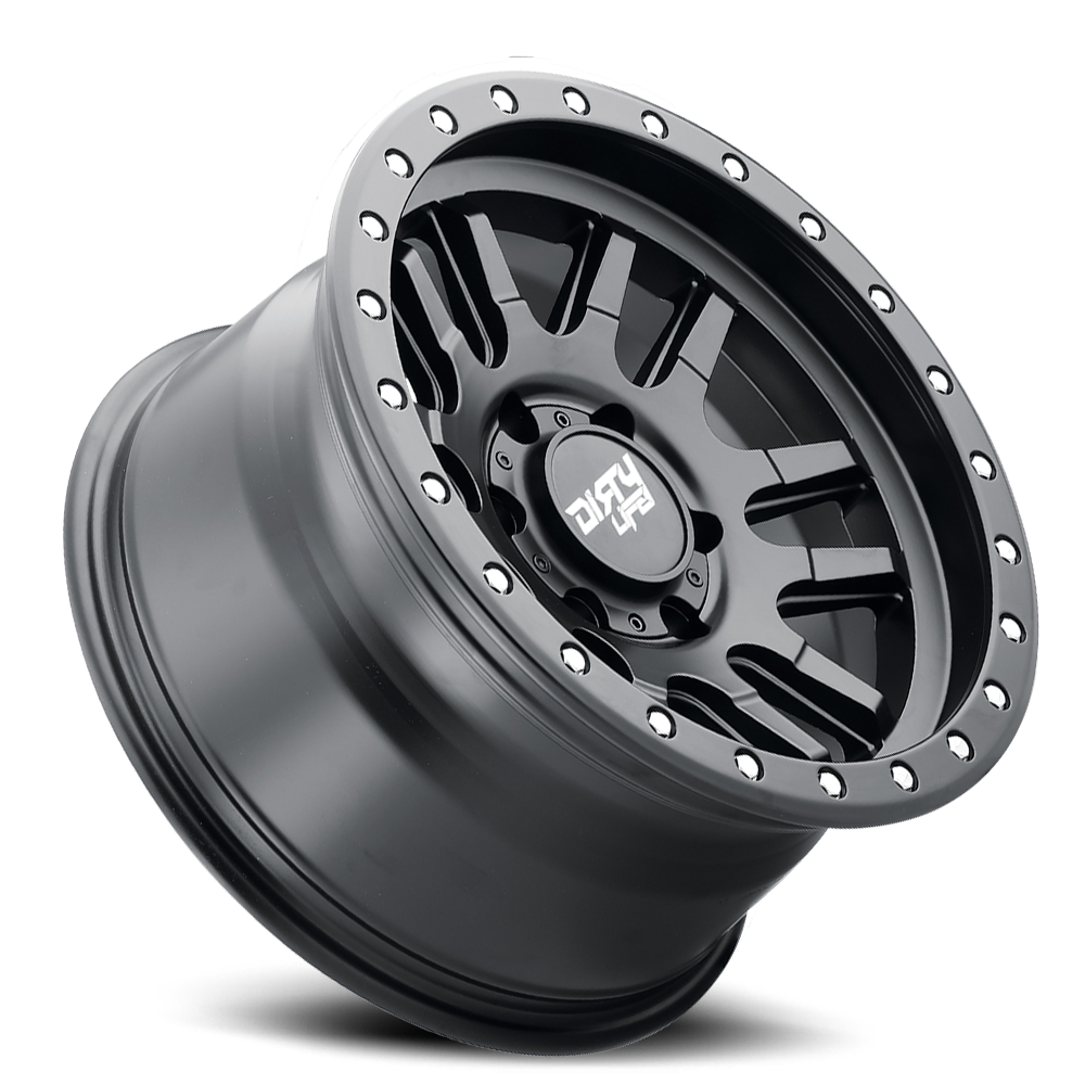 Canyon Pro 9309 Satin Black 17X9 Dirty Life Race Wheels-5