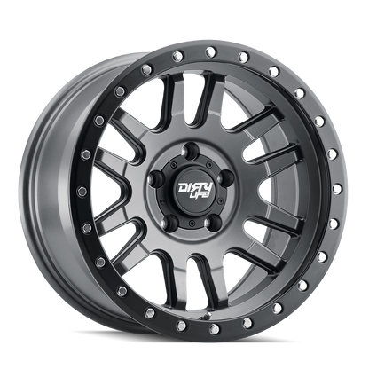 Canyon Pro 9309 Satin Graphite 17X9 Dirty Life Race Wheels-4
