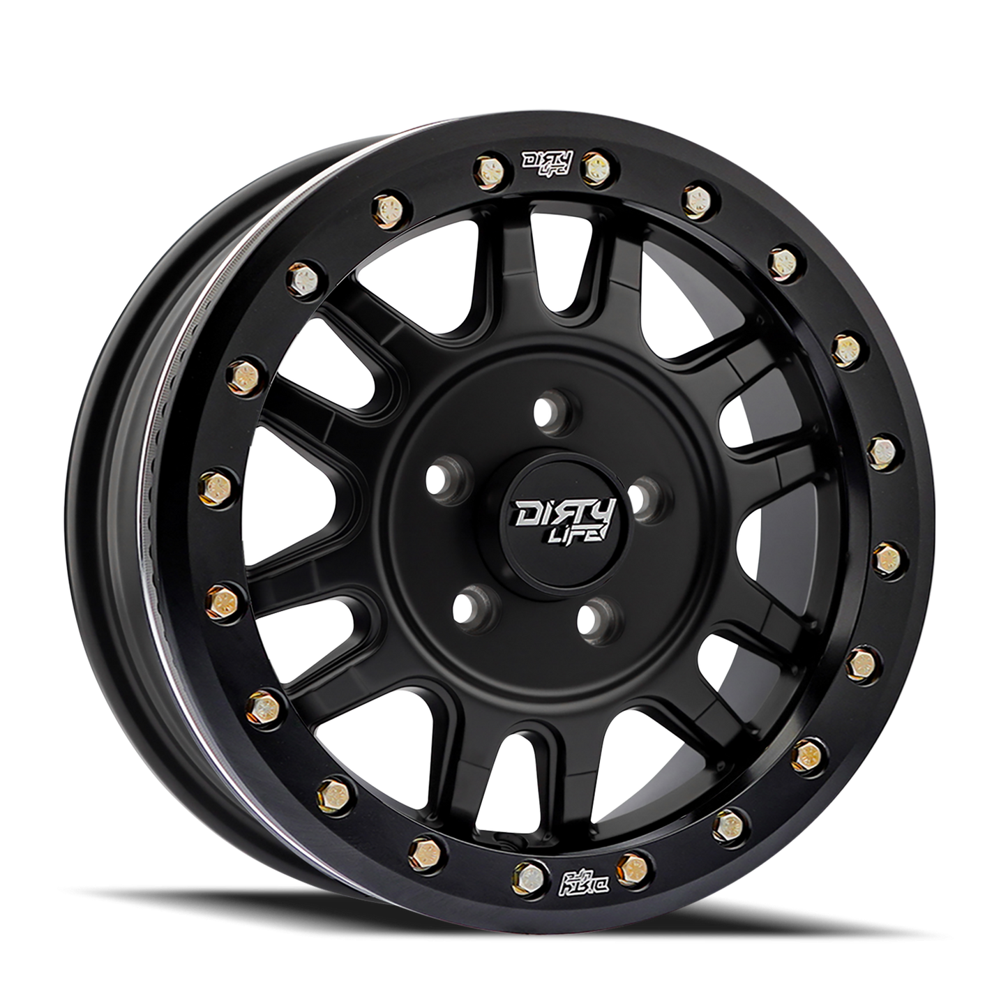 Canyon Pro Sxs 9309R Matte Black 15X7 Dirty Life Race Wheels