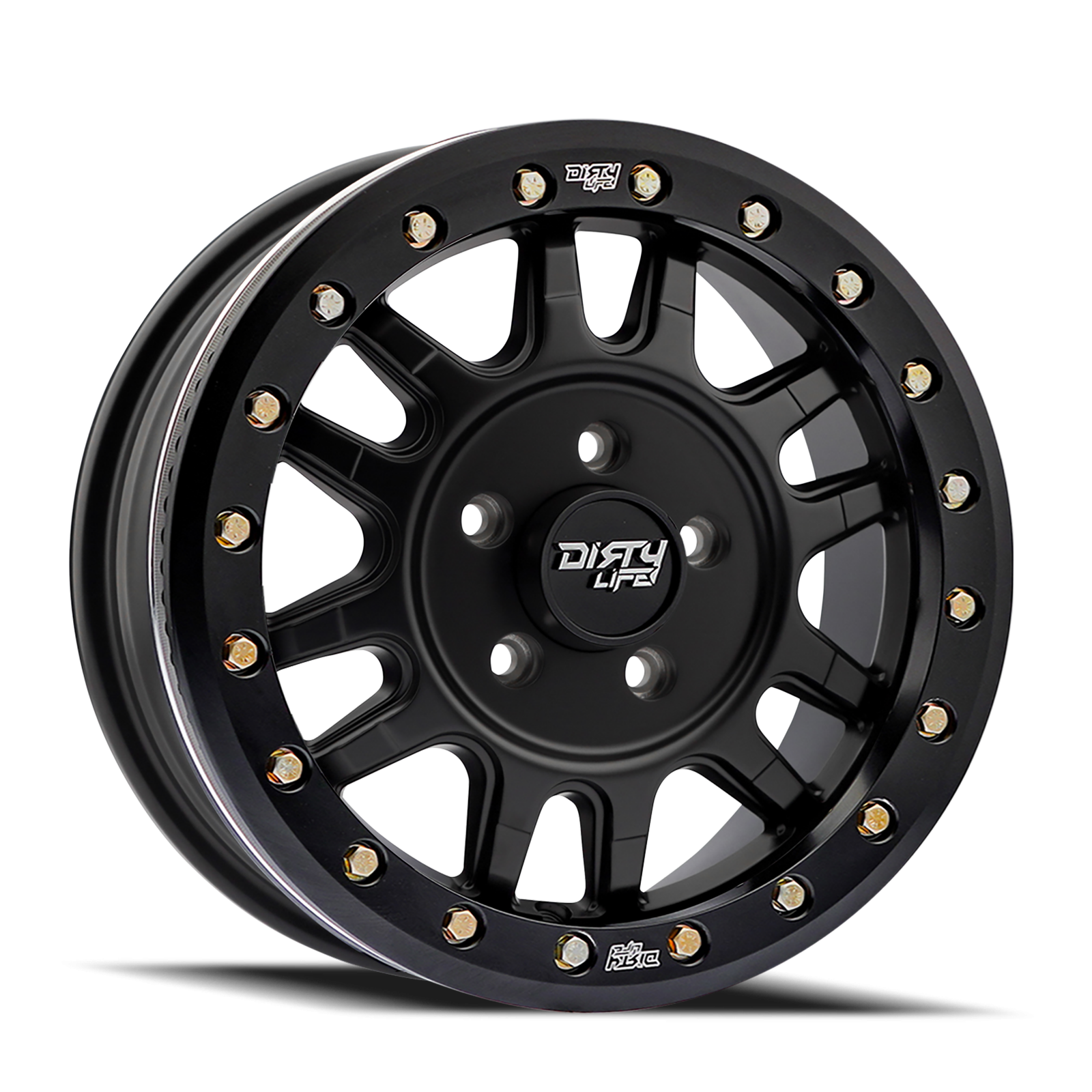 Canyon Pro Sxs 9309R Matte Black 15X7 Dirty Life Race Wheels