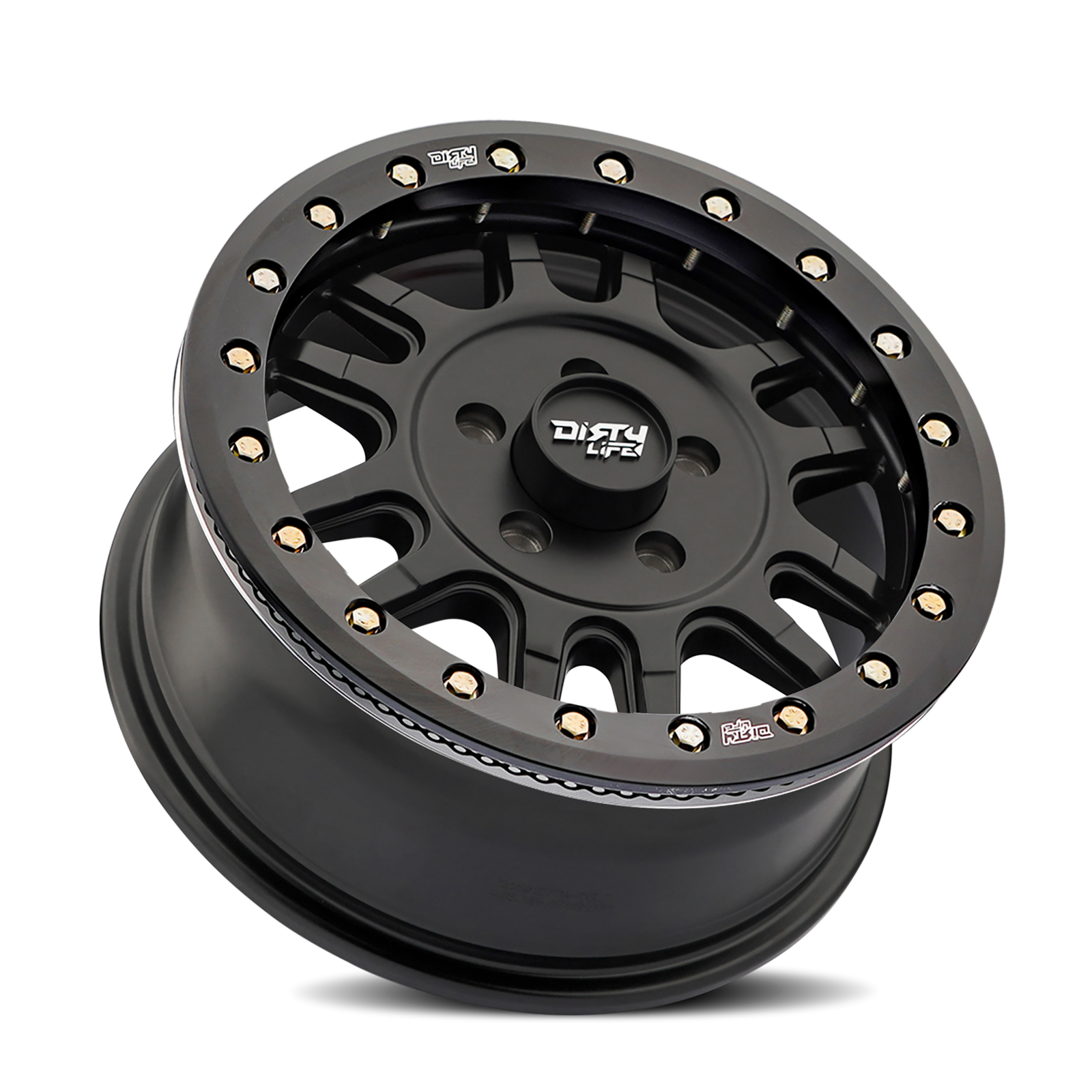 Canyon Pro Sxs 9309R Matte Black 15X7 Dirty Life Race Wheels-1
