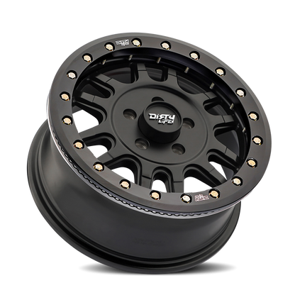 Canyon Pro Sxs 9309R Matte Black 15X7 Dirty Life Race Wheels-1