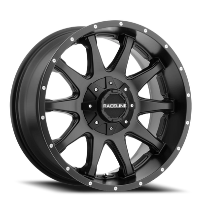 Aluminum 17x9 Shift 930B Satin Black Raceline Wheels