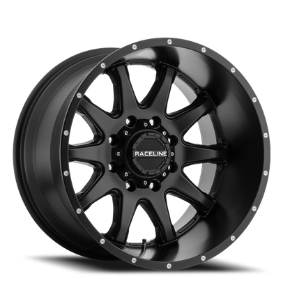 Aluminum 18x9 Shift 930B Satin Black Raceline Wheels-24
