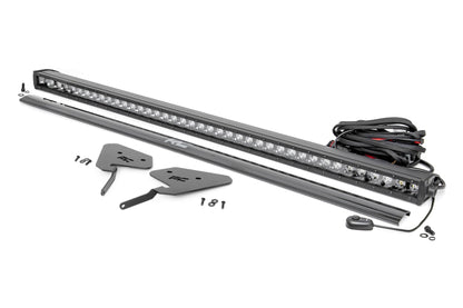 LED Light Kit 30 Inch Black Series Front Mount Polaris RZR Turbo S4 Rough Country