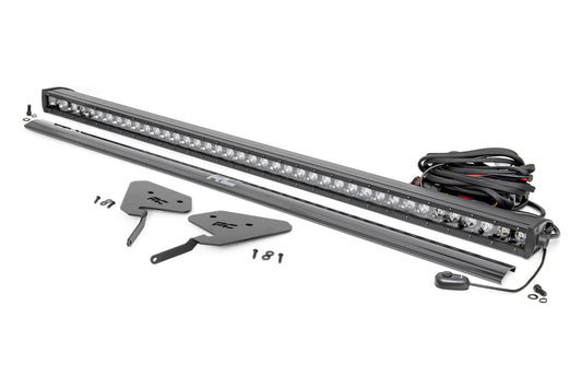 LED Light Kit 30 Inch Black Series Front Mount Polaris RZR Turbo S4 Rough Country