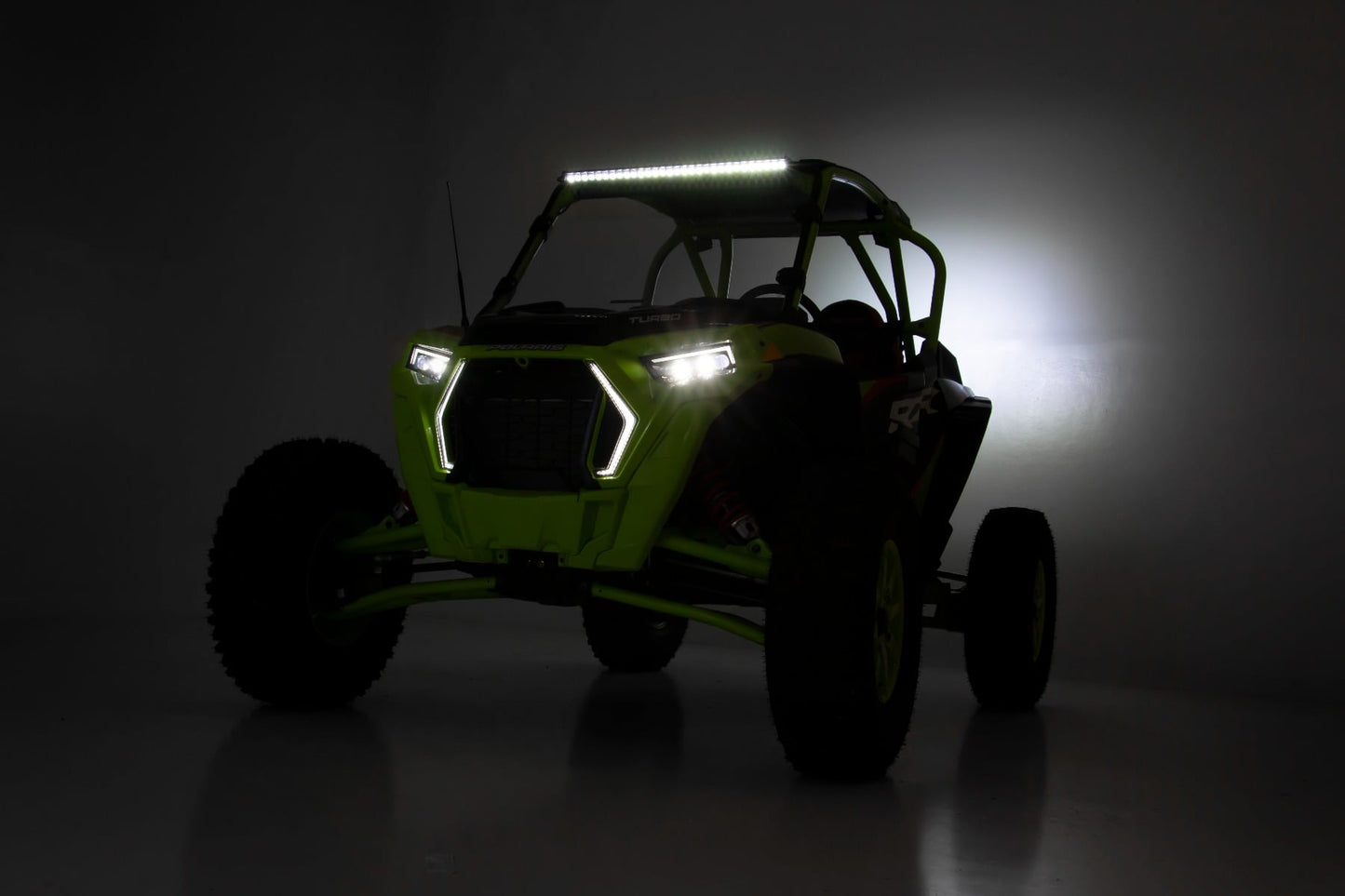 LED Light Kit 30 Inch Black Series Front Mount Polaris RZR Turbo S4 Rough Country-3