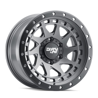 Enigma Pro 9311 Satin Graphite 17X9 Dirty Life Race Wheels-14