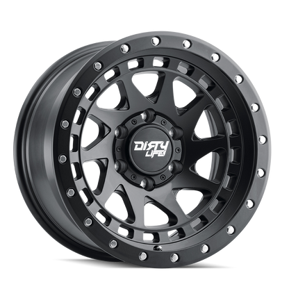 Enigma Pro 9311 Matte Black 17X9 Dirty Life Race Wheels