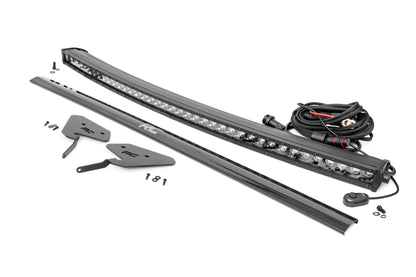 LED Light Kit 30 Inch Curved Front Bracket Black Series Polaris RZR Turbo S4 Rough Country