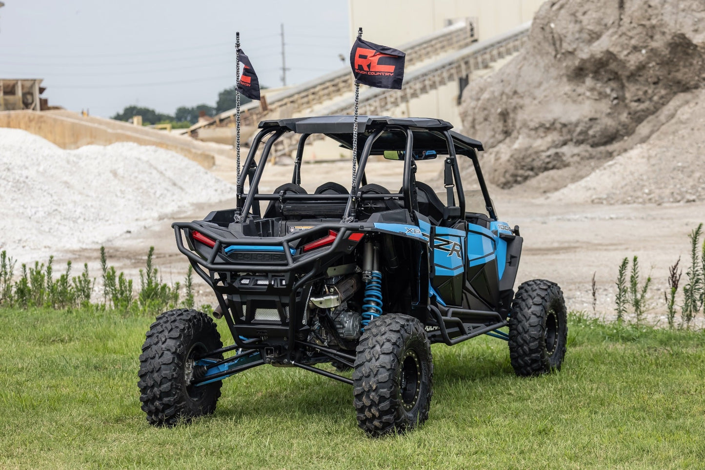 Tubular Bumper Rear w/ Receiver Hitch Polaris RZR XP 1000 Rough Country-4