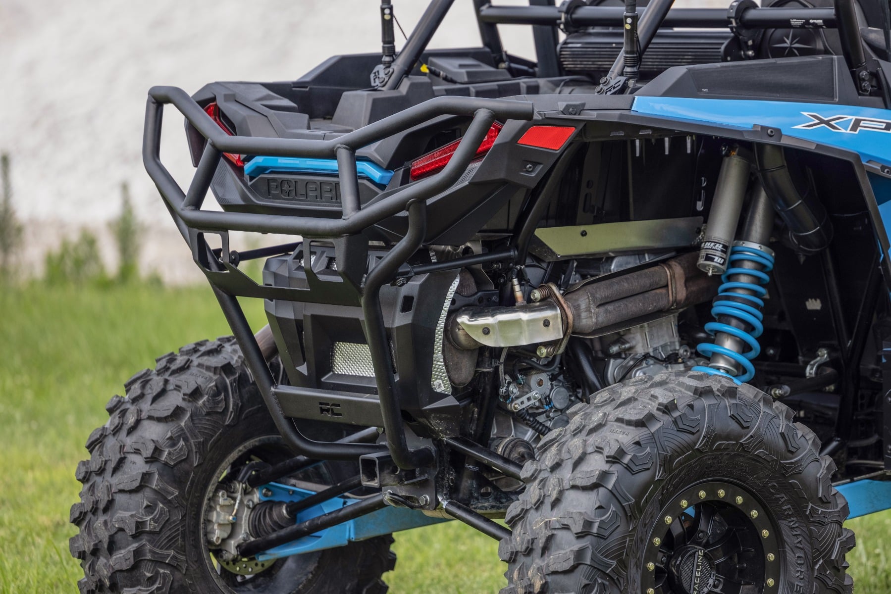 Tubular Bumper Rear w/ Receiver Hitch Polaris RZR XP 1000 Rough Country-5
