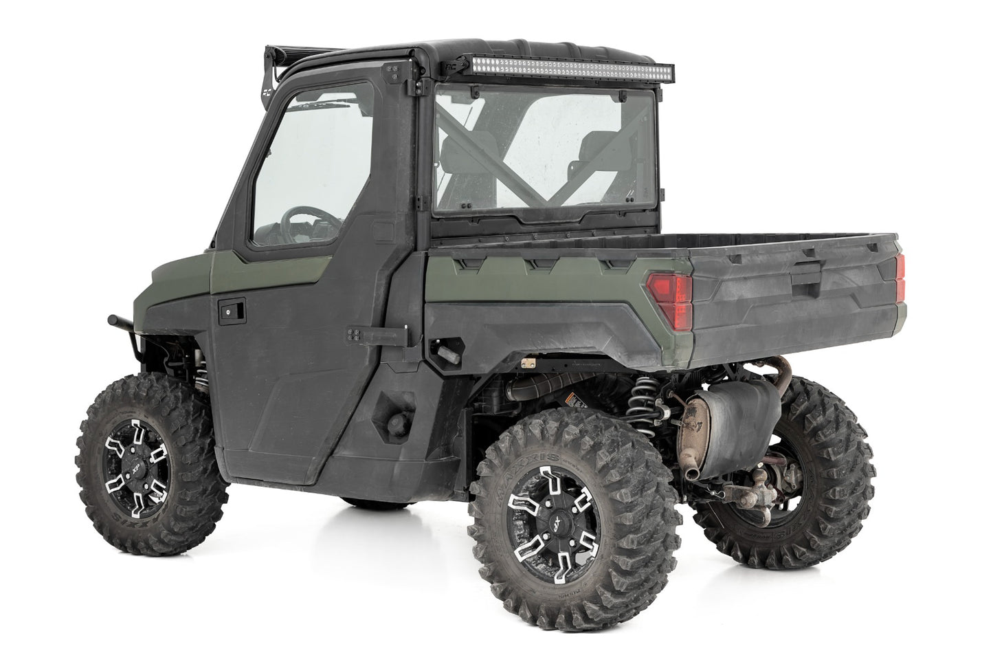 LED Light Kit Rear Mount 50 Inch Black Pair Polaris Ranger XP 1000 Rough Country-2