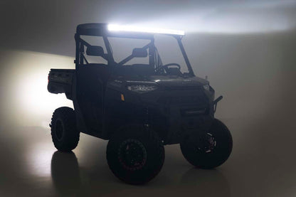 LED Light Rear Mount 50 Inch Single Row Black Pair Polaris Ranger 1000/Ranger XP 900/1000 Rough Country-1