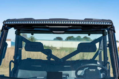 LED Light Rear Mount 50 Inch Single Row Black Pair Polaris Ranger 1000/Ranger XP 900/1000 Rough Country-2