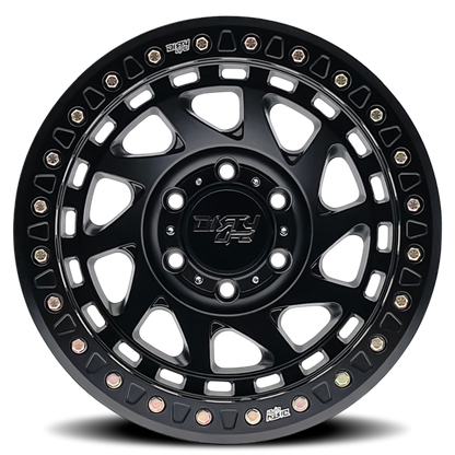Enigma 9313 Matte Black 17X9 Dirty Life Race Wheels-23