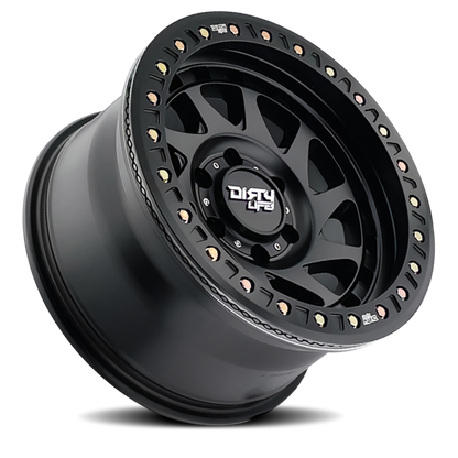 Enigma 9313 Matte Black 17X9 Dirty Life Race Wheels-19