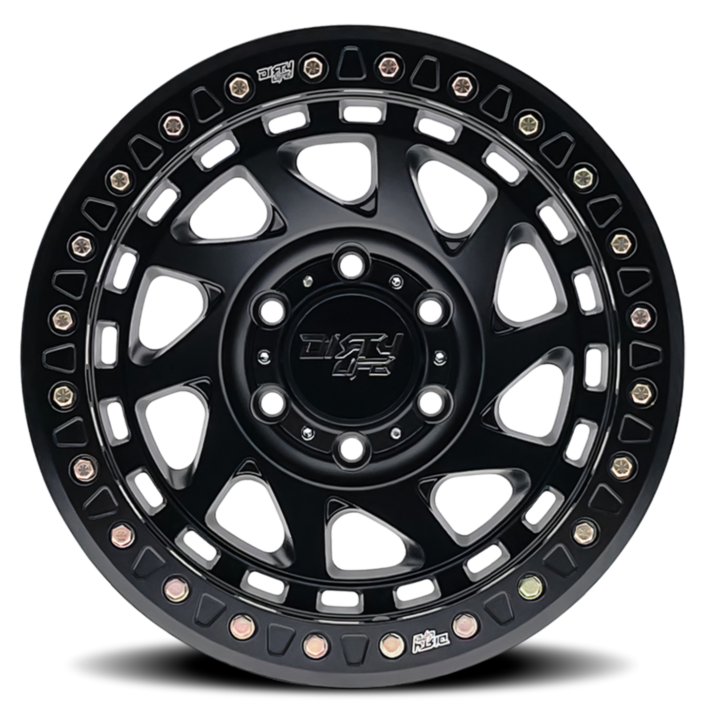 Enigma 9313 Matte Black 17X9 Dirty Life Race Wheels-20