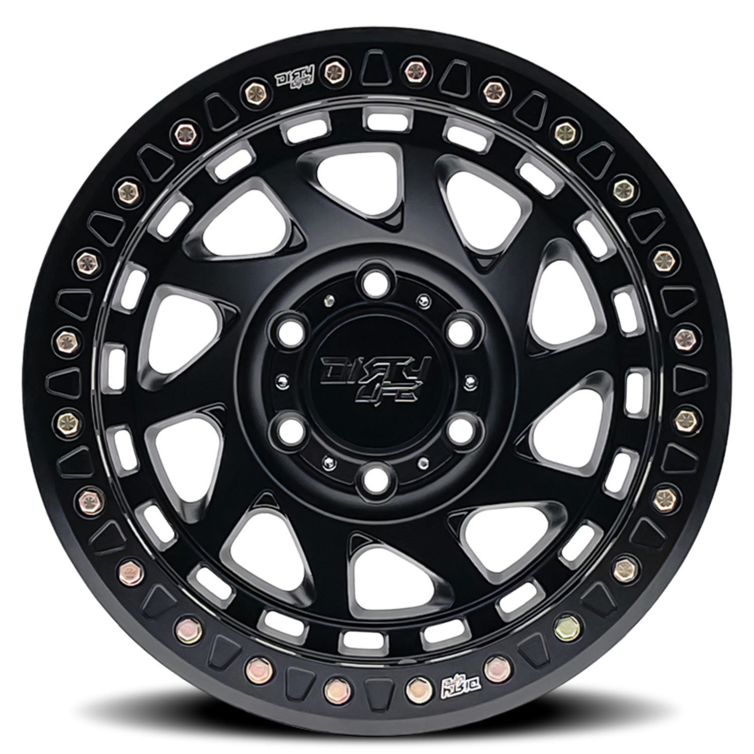Enigma 9313 Matte Black 17X9 Dirty Life Race Wheels-20