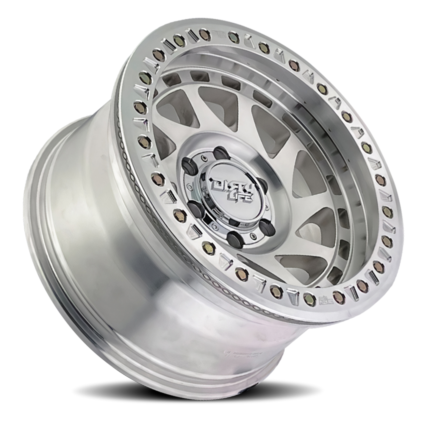 Enigma 9313 Machined 17X9 Dirty Life Race Wheels-4