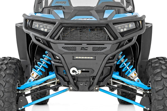 Tubular Bumper Front Black Series LED 6 Light Slim Line Polaris RZR XP1000 Rough Country-1