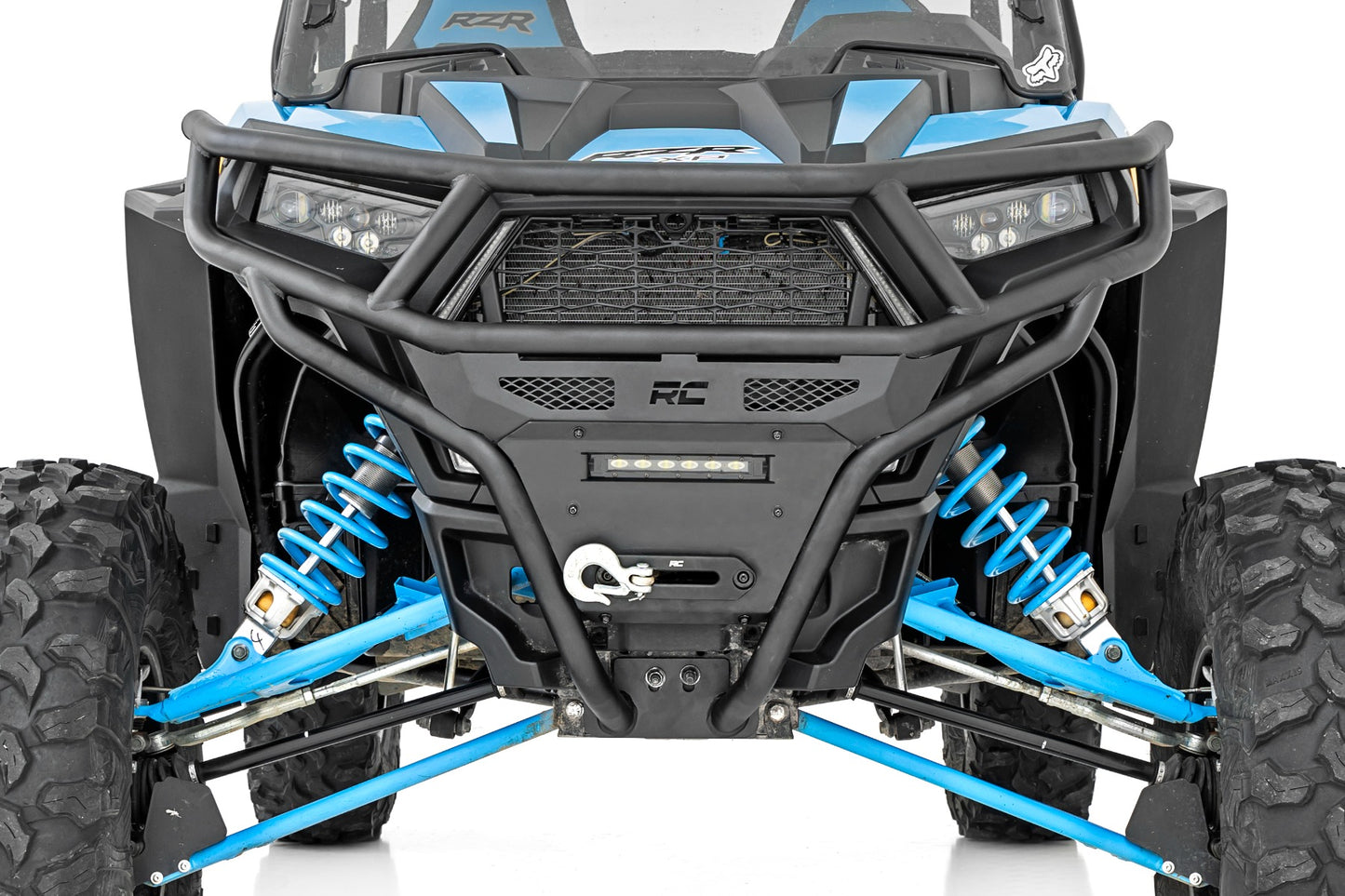 Tubular Bumper Front Black Series LED 6 Light Slim Line Polaris RZR XP1000 Rough Country-1