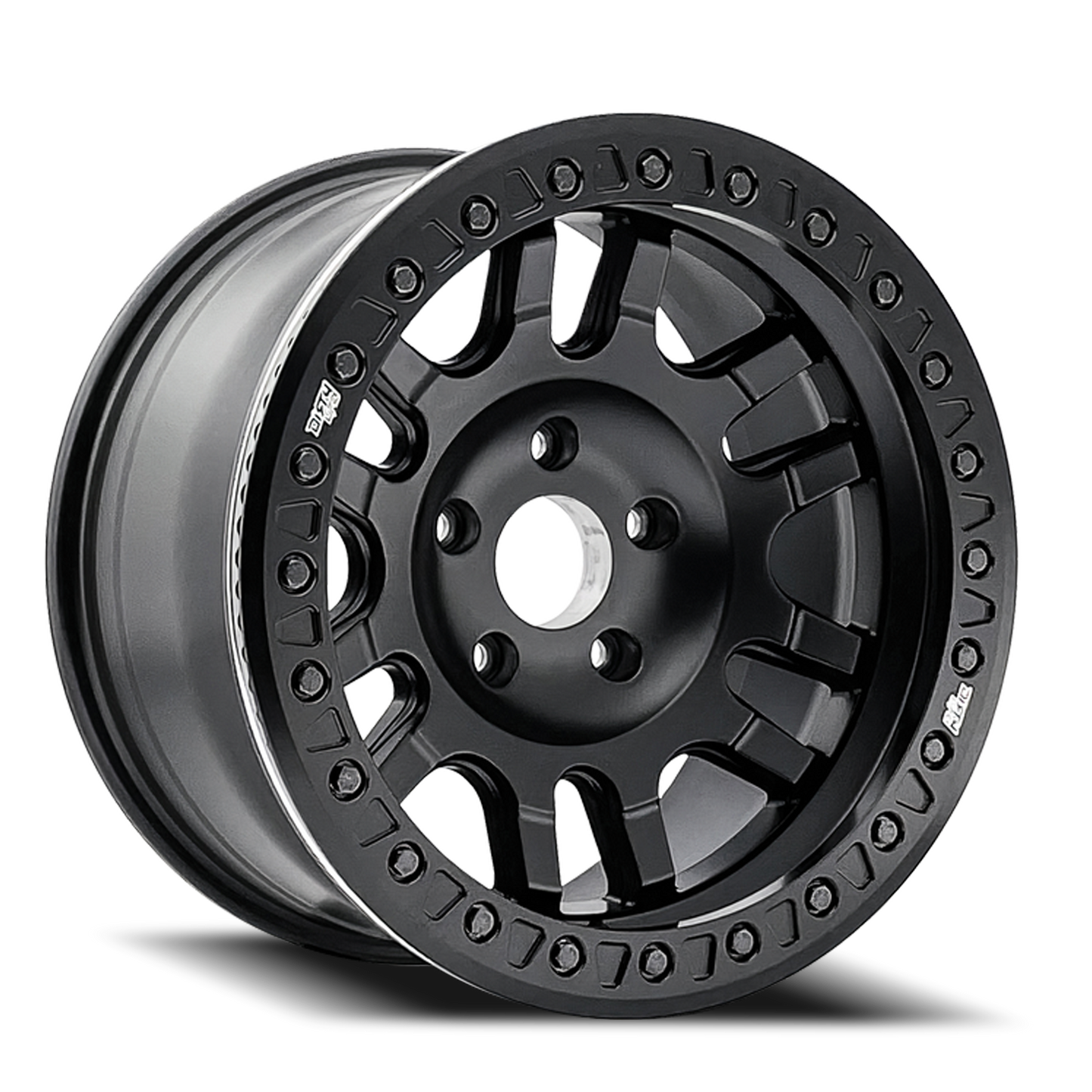 Canyon 9314 Matte Black 17X9 Dirty Life Race Wheels-12