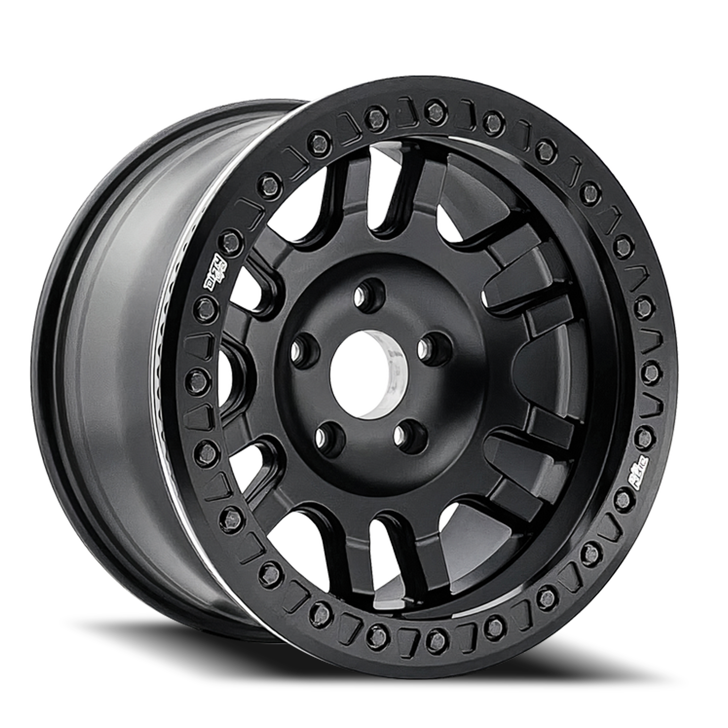 Canyon 9314 Matte Black 17X9 Dirty Life Race Wheels-6