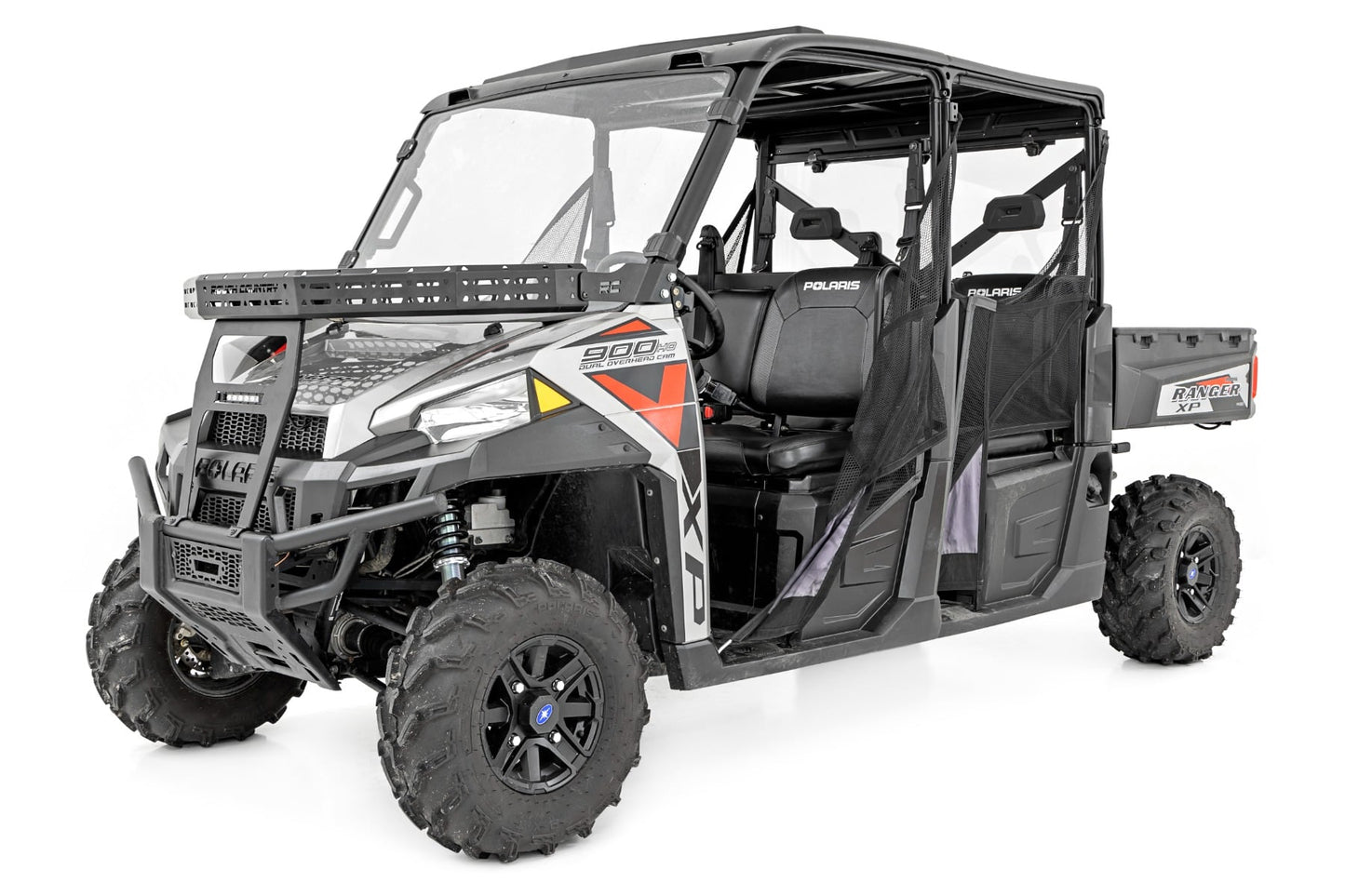 Front Cargo Rack 6 Inch Black Slimline Polaris Ranger XP 900/Ranger XP 1000 Rough Country-3
