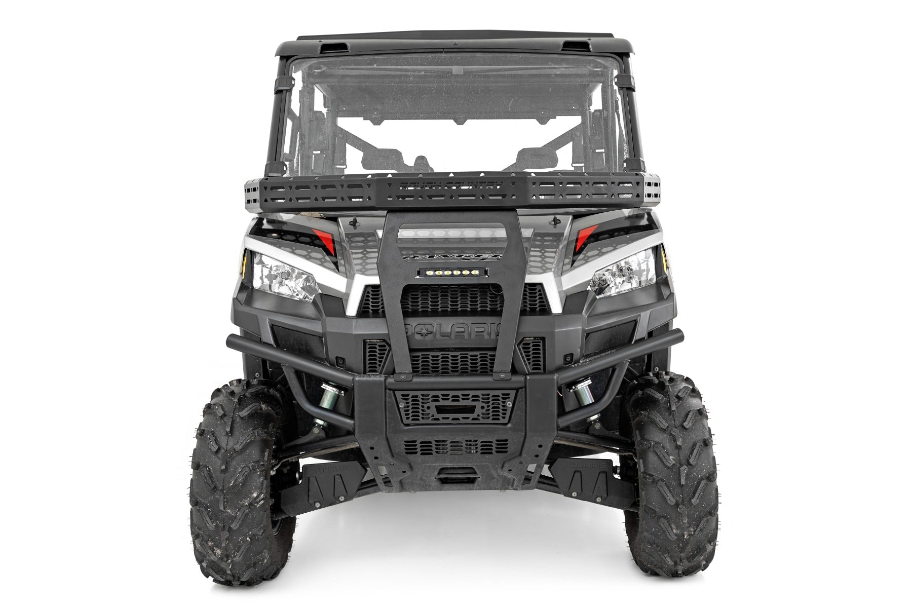 Front Cargo Rack 6 Inch Black Slimline Polaris Ranger XP 900/Ranger XP 1000 Rough Country-4
