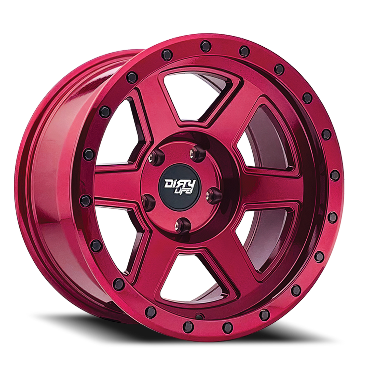 Compound 9315 Crimson Candy Red 20X10 Dirty Life Race Wheels-18