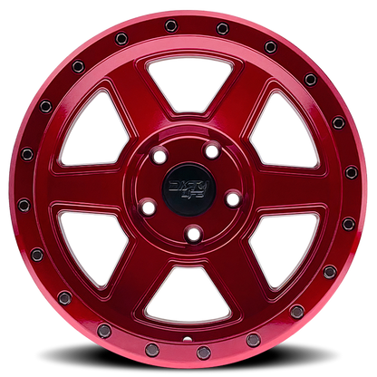 Compound 9315 Crimson Candy Red 20X10 Dirty Life Race Wheels-20