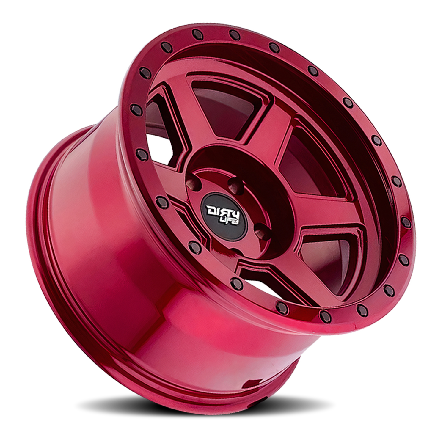 Compound 9315 Crimson Candy Red 20X10 Dirty Life Race Wheels-16