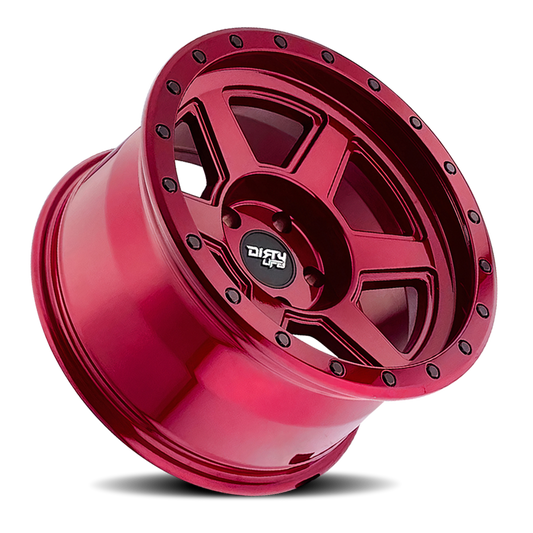 Compound 9315 Crimson Candy Red 20X10 Dirty Life Race Wheels-1