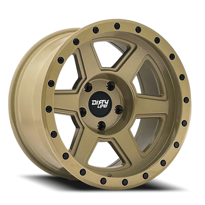 Compound 9315 Desert Sand 17X9 Dirty Life Race Wheels-3