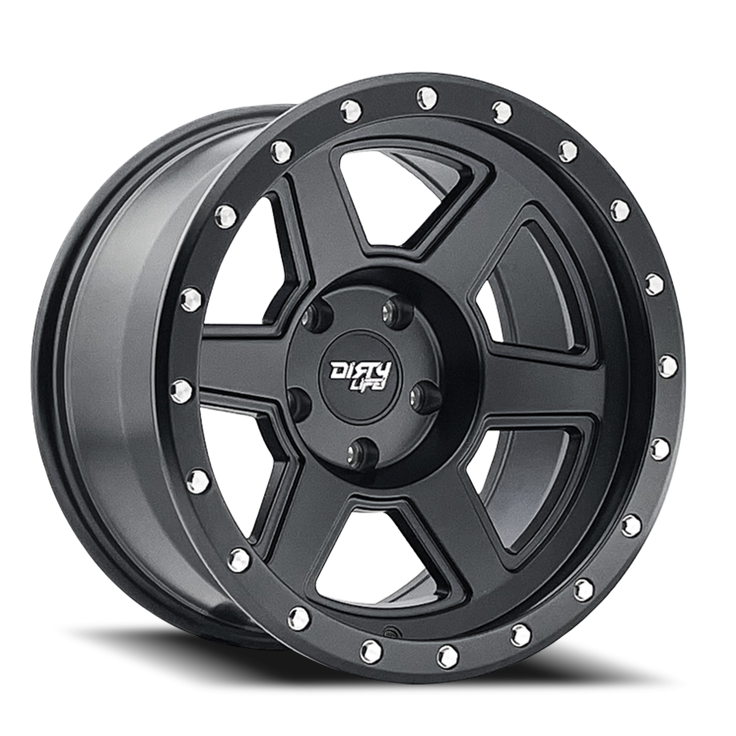 Compound 9315 Matte Black 18X9 Dirty Life Race Wheels-9