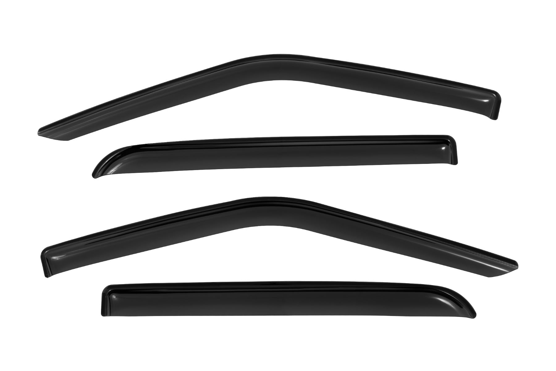 Side Window Deflectors Tape On Rain Guard Ford F-150/Lightning/F-250/F-350/Raptor (15-26) Rough Country-2