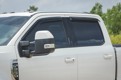 Side Window Deflectors Tape On Rain Guard Ford F-150/Lightning/F-250/F-350/Raptor (15-26) Rough Country-5