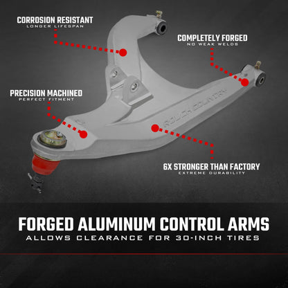 Aluminum Control Arms High Clearance w/ 2 Inch Forward Offset Polaris Ranger 1000XP Rough Country-4
