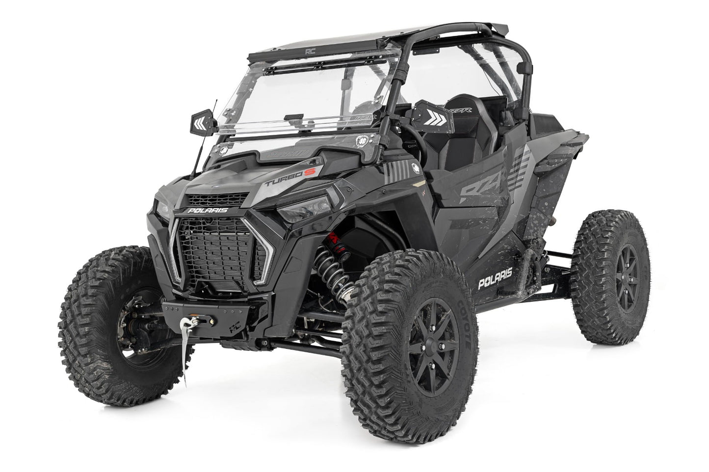 Winch Mount w/ 4500lb Winch Polaris RZR Turbo S4 Rough Country-3