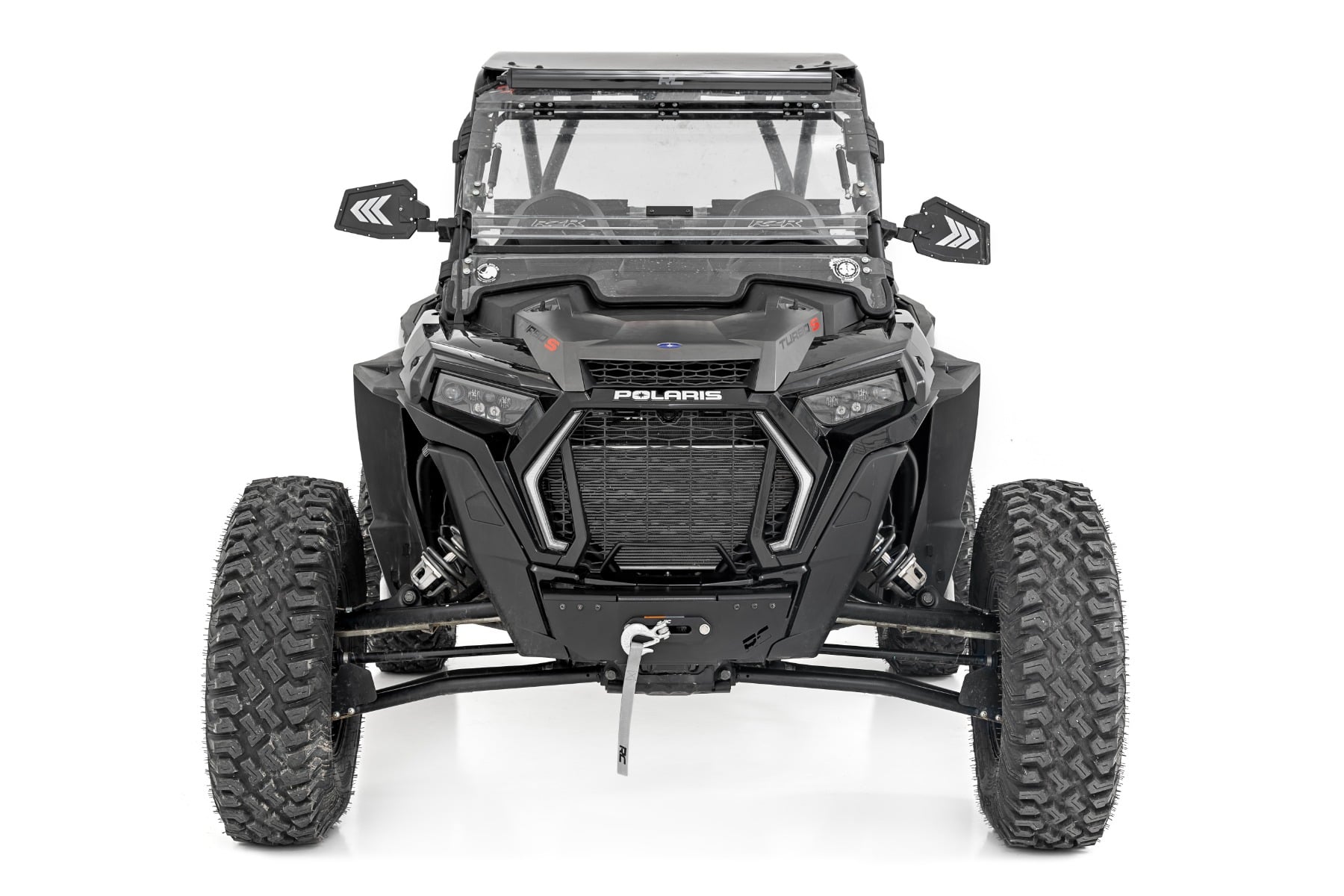 Winch Mount w/ 4500lb Winch Polaris RZR Turbo S4 Rough Country-4